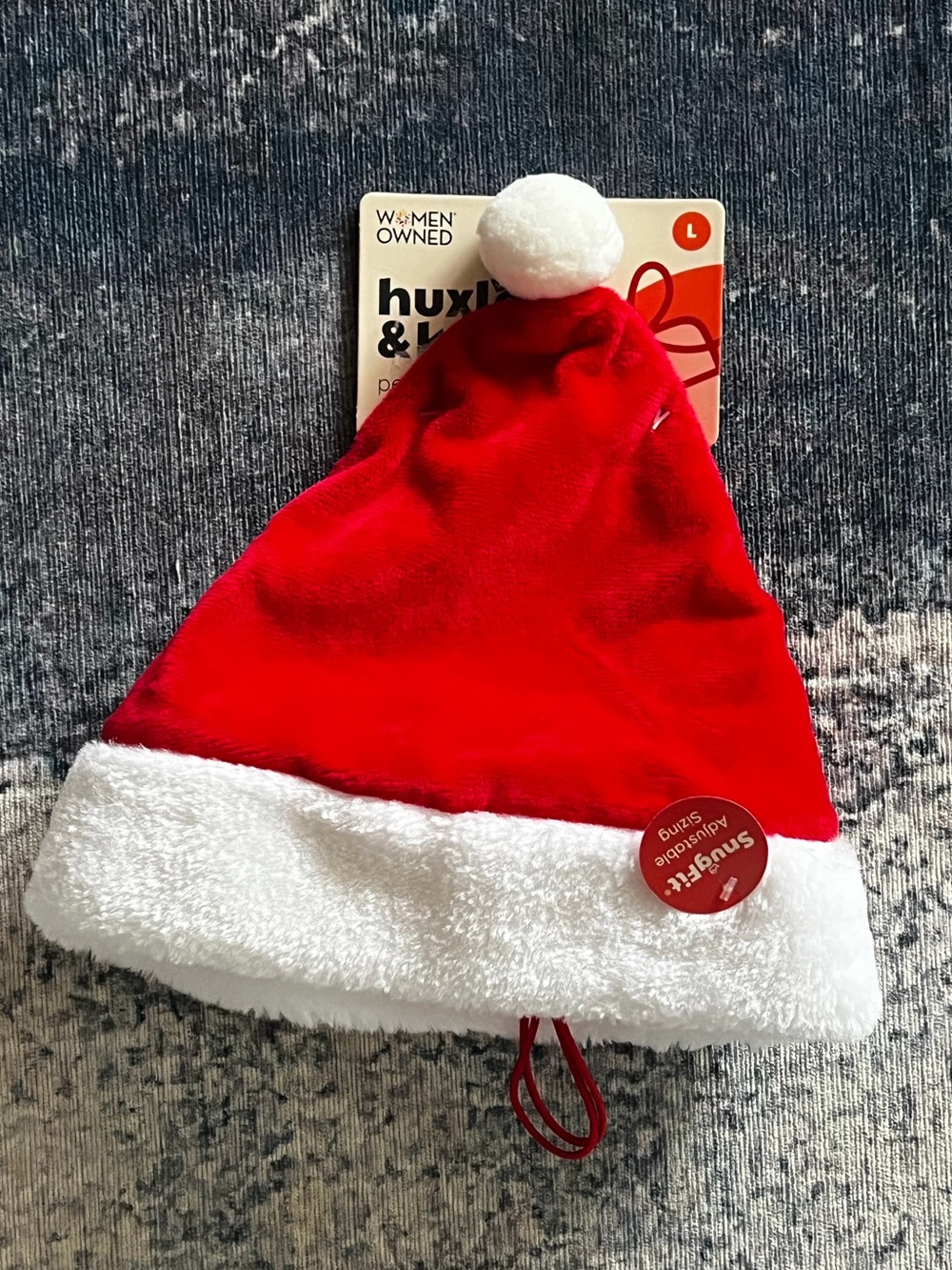 Huxley & Kent Pet Red Santa Hat with White Trim